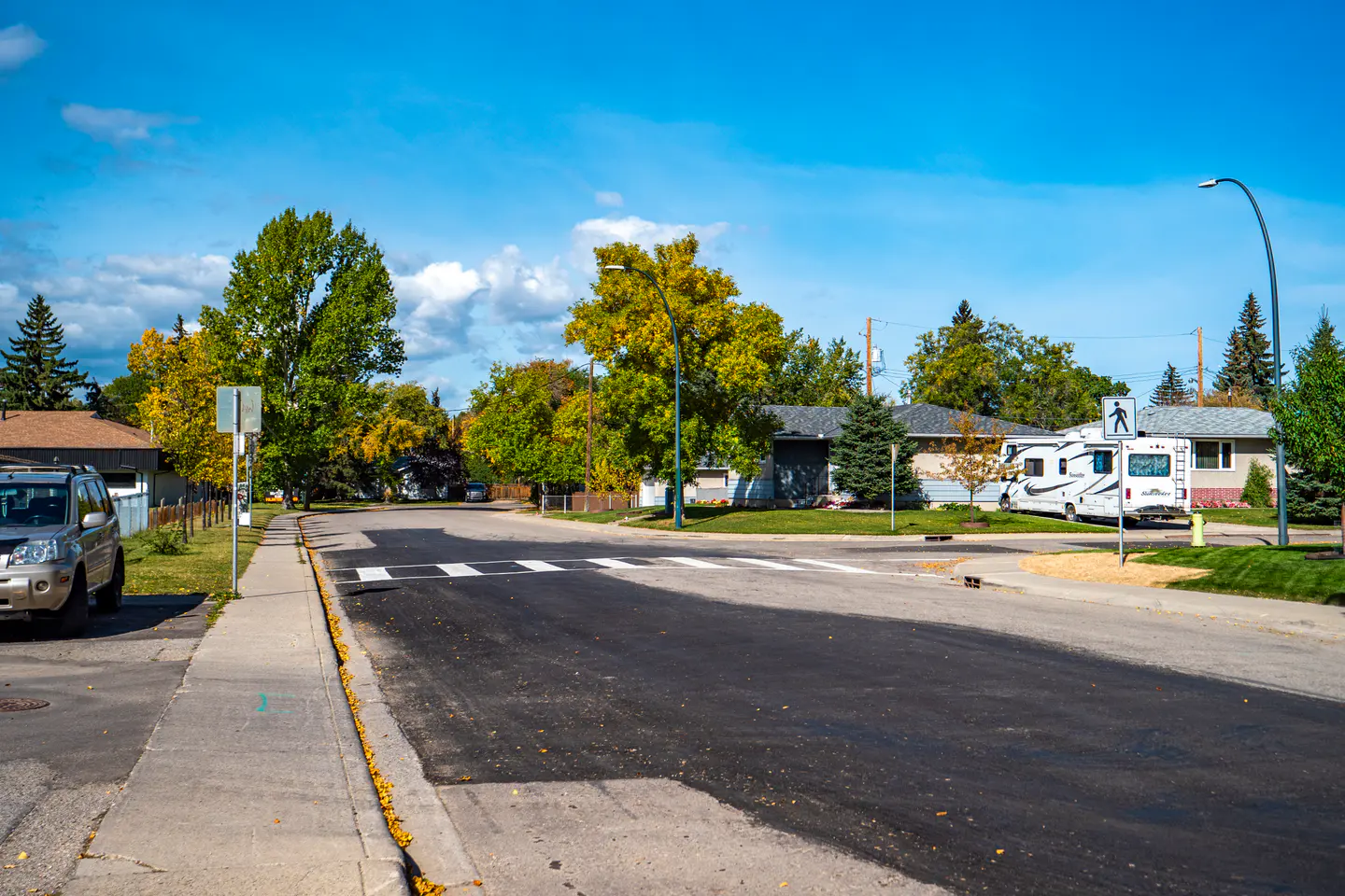 A residential street in Southview